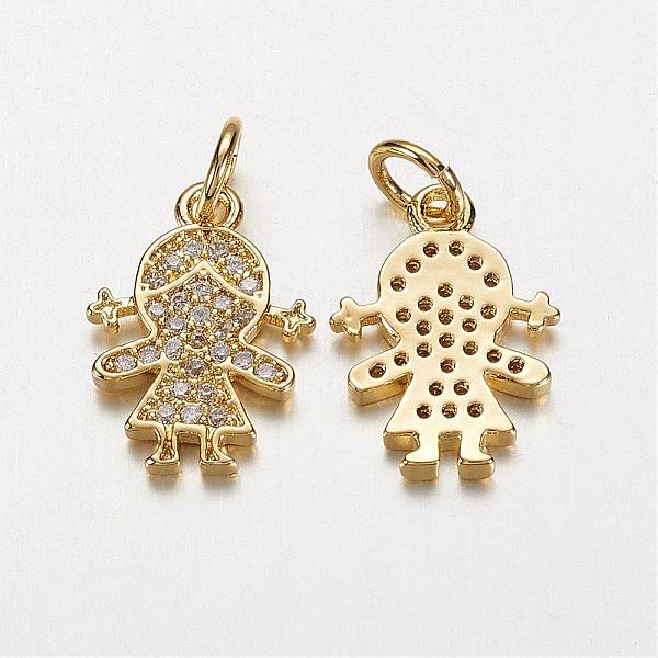PandaHall Electrophoresis Brass Micro Pave Cubic Zirconia Charms, Long-Lasting Plated, Girl, Golden, 15x10x1.5mm, Hole: 3mm Brass+Cubic...
PandaHall Electrophoresis Brass Micro Pave Cubic Zirconia Charms, Long-Lasting Plated, Girl, Golden, 15x10x1.5mm, Hole: 3mm Brass+Cubic...