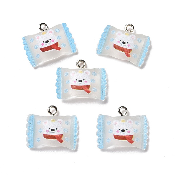PandaHall Christmas Theme Transparent Resin Pendants, with Platinum Tone Iron Loops, Candy Bag Charm with Bear Pattern, Light Blue...
PandaHall Christmas Theme Transparent Resin Pendants, with Platinum Tone Iron Loops, Candy Bag Charm with Bear Pattern, Light Blue...