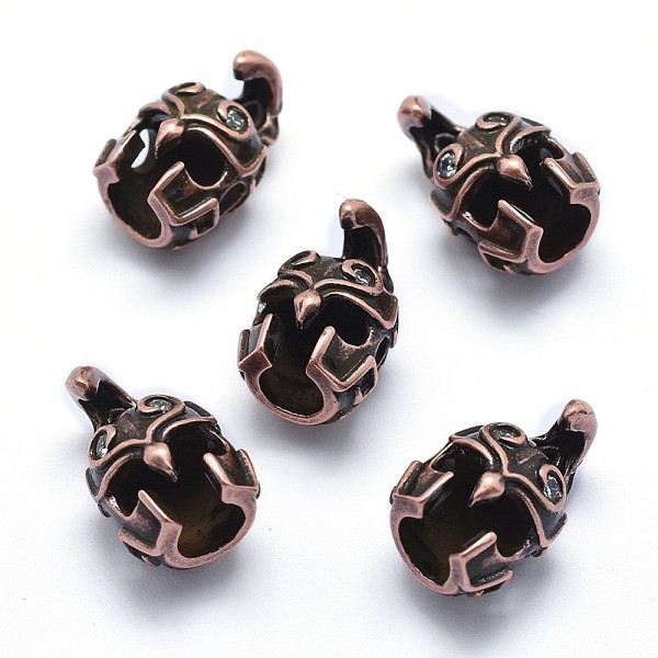 PandaHall Brass Beads, with Cubic Zirconia, Cadmium Free & Nickel Free & Lead Free, Gladiator Helmet, Red Copper, 16x10x9.5mm, Hole: 3mm..., Clear
PandaHall Brass Beads, with Cubic Zirconia, Cadmium Free & Nickel Free & Lead Free, Gladiator Helmet, Red Copper, 16x10x9.5mm, Hole: 3mm..., Clear