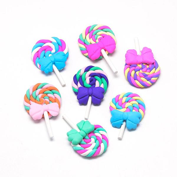 PandaHall Handmade Polymer Clay Beads, No Hole, Lollipop with Bowknot, Mixed Color, 39~48x27~30x7~9mm Polymer Clay Candy Multicolor
PandaHall Handmade Polymer Clay Beads, No Hole, Lollipop with Bowknot, Mixed Color, 39~48x27~30x7~9mm Polymer Clay Candy Multicolor