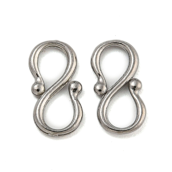 PandaHall 304 Stainless Steel S-Hook Clasps, Stainless Steel Color, 9x5x0.9mm 304 Stainless Steel
PandaHall 304 Stainless Steel S-Hook Clasps, Stainless Steel Color, 9x5x0.9mm 304 Stainless Steel