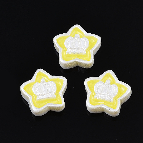 PandaHall Opaque Resin Cabochons, with Enamel, Star with Crown, Yellow, 10x10x3mm Resin Star Yellow
PandaHall Opaque Resin Cabochons, with Enamel, Star with Crown, Yellow, 10x10x3mm Resin Star Yellow