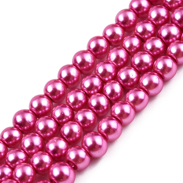 PandaHall Baking Painted Pearlized Glass Pearl Round Bead Strands, Medium Violet Red, 10~11mm, Hole: 1.5mm, about 80~85pcs/strand, 31.4..., Pink
PandaHall Baking Painted Pearlized Glass Pearl Round Bead Strands, Medium Violet Red, 10~11mm, Hole: 1.5mm, about 80~85pcs/strand, 31.4..., Pink