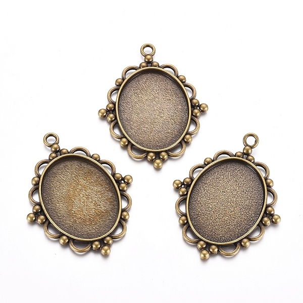 PandaHall Tibetan Style Pendant Cabochon Settings, Cadmium Free & Nickel Free & Lead Free, Mirrior, Antique Bronze, 62.5x47x3mm, Hole: 3mm...
PandaHall Tibetan Style Pendant Cabochon Settings, Cadmium Free & Nickel Free & Lead Free, Mirrior, Antique Bronze, 62.5x47x3mm, Hole: 3mm...