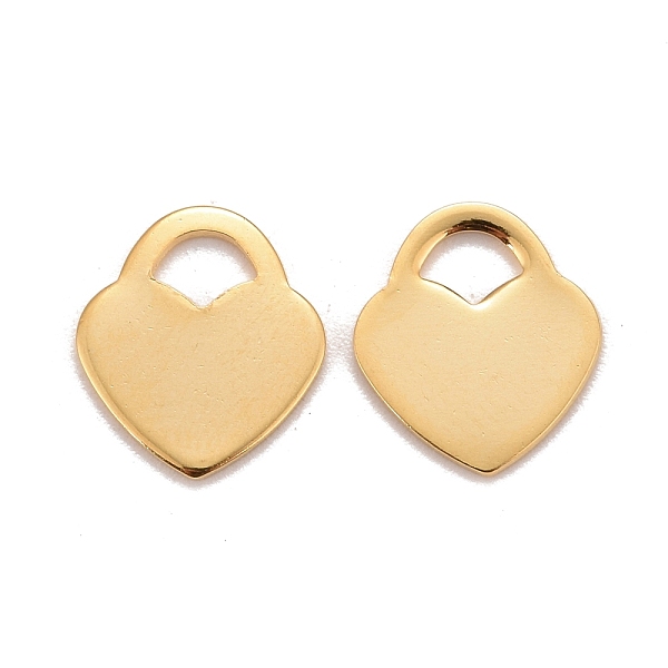PandaHall 201 Stainless Steel Pendants, Heart, Real 24k Gold Plated, 12x10.5x0.8mm, Hole: 2.7x2.9mm 201 Stainless Steel Heart
PandaHall 201 Stainless Steel Pendants, Heart, Real 24k Gold Plated, 12x10.5x0.8mm, Hole: 2.7x2.9mm 201 Stainless Steel Heart