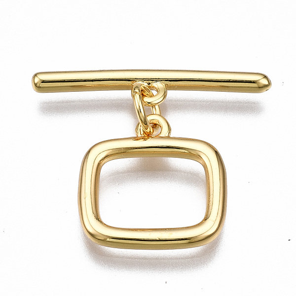 PandaHall Brass Toggle Clasps, Nickel Free, Rectangle, Real 18K Gold Plated, 20mm long, Bar: 22x4.5x2mm, hole: 1.4mm, Jump Ring: 5x1mm...
PandaHall Brass Toggle Clasps, Nickel Free, Rectangle, Real 18K Gold Plated, 20mm long, Bar: 22x4.5x2mm, hole: 1.4mm, Jump Ring: 5x1mm...