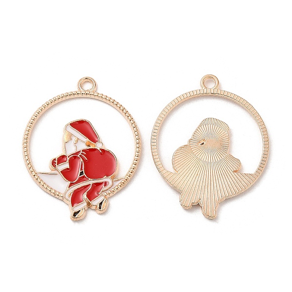PandaHall Christmas Zinc Alloy Enamel Pendants, Light Gold, Ring Charm, Santa Claus, 32x24.5x1.7mm, Hole: 2mm Alloy+Enamel Santa Claus
PandaHall Christmas Zinc Alloy Enamel Pendants, Light Gold, Ring Charm, Santa Claus, 32x24.5x1.7mm, Hole: 2mm Alloy+Enamel Santa Claus