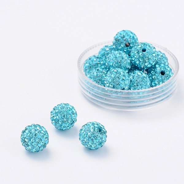 PandaHall Grade A Rhinestone Pave Disco Ball Beads, for Unisex Jewelry Making, Round, Aquamarine, 8mm, Hole: 1mm Polymer Clay+Glass..., Green
PandaHall Grade A Rhinestone Pave Disco Ball Beads, for Unisex Jewelry Making, Round, Aquamarine, 8mm, Hole: 1mm Polymer Clay+Glass..., Green
