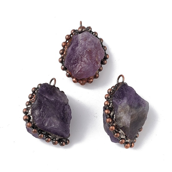 PandaHall Natural Amethyst Pendants, Nuggets Charms with Red Copper Plated Brass Chains, Lead Free & Cadmium Free, 31~42x23~35x12~23mm, Hole...
PandaHall Natural Amethyst Pendants, Nuggets Charms with Red Copper Plated Brass Chains, Lead Free & Cadmium Free, 31~42x23~35x12~23mm, Hole...