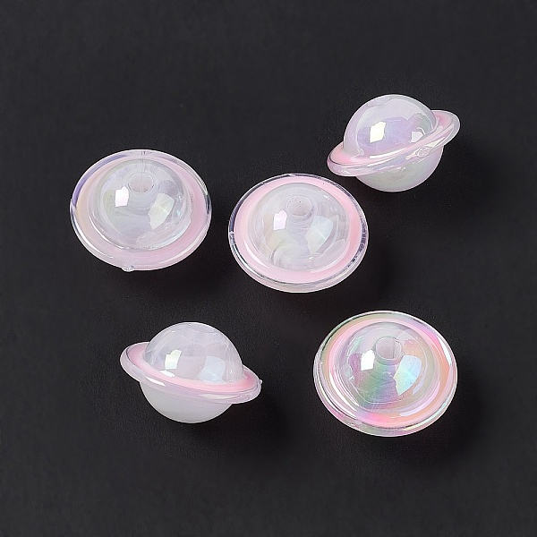 PandaHall UV Plating Rainbow Iridescent Acrylic Beads, Planet, Pearl Pink, 22.5x15mm, Hole: 3.5mm Acrylic Planet
PandaHall UV Plating Rainbow Iridescent Acrylic Beads, Planet, Pearl Pink, 22.5x15mm, Hole: 3.5mm Acrylic Planet