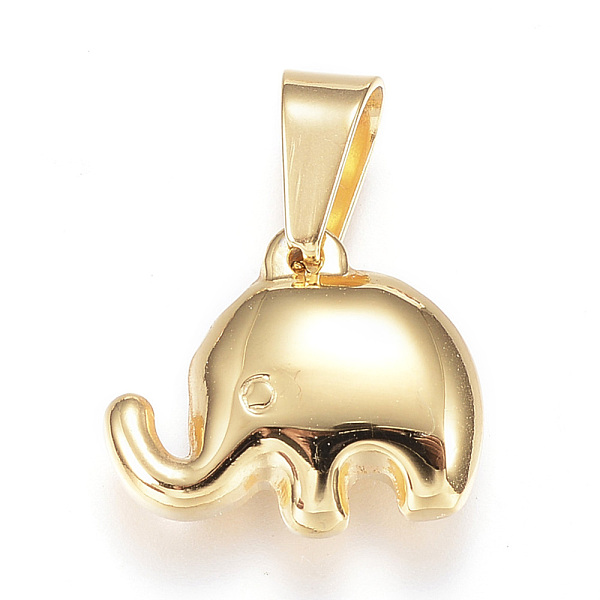 PandaHall 304 Stainless Steel Charms, Elephant, Golden, 17x20x5mm, Hole: 7x3.5mm 304 Stainless Steel Elephant
PandaHall 304 Stainless Steel Charms, Elephant, Golden, 17x20x5mm, Hole: 7x3.5mm 304 Stainless Steel Elephant