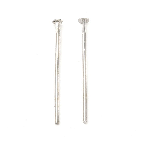 PandaHall Brass Flat Head Pins, for Jewelry Making, Platinum, 17 Gauge, 30x1.2mm, Head: 3mm Brass
PandaHall Brass Flat Head Pins, for Jewelry Making, Platinum, 17 Gauge, 30x1.2mm, Head: 3mm Brass
