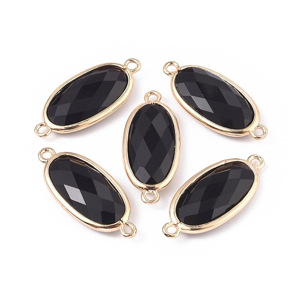 PandaHall Natural Black Onyx(Dyed & Heated) Links connectors, with Brass Findings, Faceted, Oval, Golden, 28~28.5x12x5mm, Hole: 1.6mm Black...
PandaHall Natural Black Onyx(Dyed & Heated) Links connectors, with Brass Findings, Faceted, Oval, Golden, 28~28.5x12x5mm, Hole: 1.6mm Black...