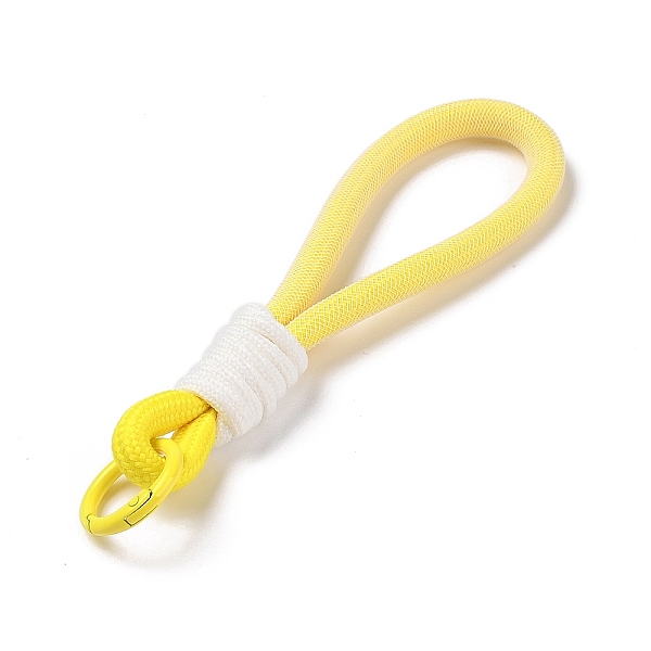 PandaHall Braided Nylon Strap, Alloy Clasp for Key Chain Bag Phone Lanyard, Yellow, 155mm Nylon Yellow
PandaHall Braided Nylon Strap, Alloy Clasp for Key Chain Bag Phone Lanyard, Yellow, 155mm Nylon Yellow