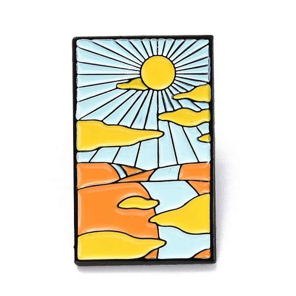 PandaHall Sun and Desert Enamel Pin, Rectangle with Scenery Alloy Enamel Brooch for Backpack Clothes, Electrophoresis Black, Gold...
PandaHall Sun and Desert Enamel Pin, Rectangle with Scenery Alloy Enamel Brooch for Backpack Clothes, Electrophoresis Black, Gold...