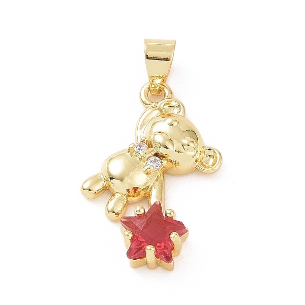 PandaHall Brass Micro Pave Cubic Zirconia Pendants, Bear with Star Charm, Golden, Fuchsia, 27x15x4.5mm, Hole: 5x4mm Brass+Cubic Zirconia..., Pink
PandaHall Brass Micro Pave Cubic Zirconia Pendants, Bear with Star Charm, Golden, Fuchsia, 27x15x4.5mm, Hole: 5x4mm Brass+Cubic Zirconia..., Pink