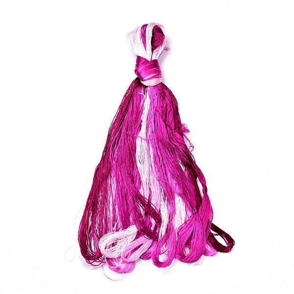 PandaHall Real Silk Embroidery Threads, Friendship Bracelets String, 8 Colors, Gradient color, Medium Violet Red, 1mm, 20m/bundle, 8...
PandaHall Real Silk Embroidery Threads, Friendship Bracelets String, 8 Colors, Gradient color, Medium Violet Red, 1mm, 20m/bundle, 8...