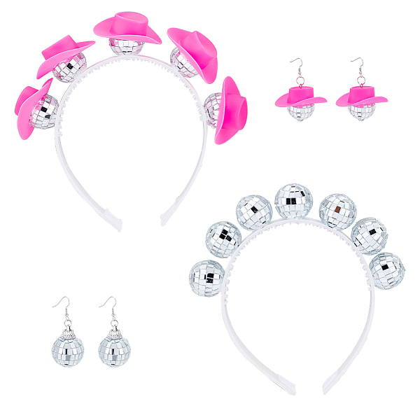 PandaHall ANATTASOUL Bling Glass Disco Ball & Plastic Cap 2 Pairs Dangle Earrings & 2Pcs Hair Band, Platinum Alloy Jewelry Set for Women..., Multicolor
PandaHall ANATTASOUL Bling Glass Disco Ball & Plastic Cap 2 Pairs Dangle Earrings & 2Pcs Hair Band, Platinum Alloy Jewelry Set for Women..., Multicolor