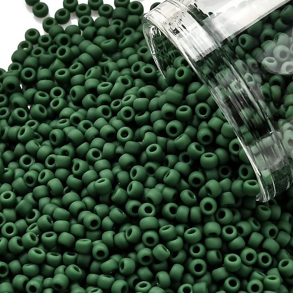 PandaHall TOHO Round Seed Beads, Japanese Seed Beads, (47HF) Opaque Frost Pine Green, 11/0, 2.2mm, Hole: 0.8mm, about 1110pcs/bottle...
PandaHall TOHO Round Seed Beads, Japanese Seed Beads, (47HF) Opaque Frost Pine Green, 11/0, 2.2mm, Hole: 0.8mm, about 1110pcs/bottle...