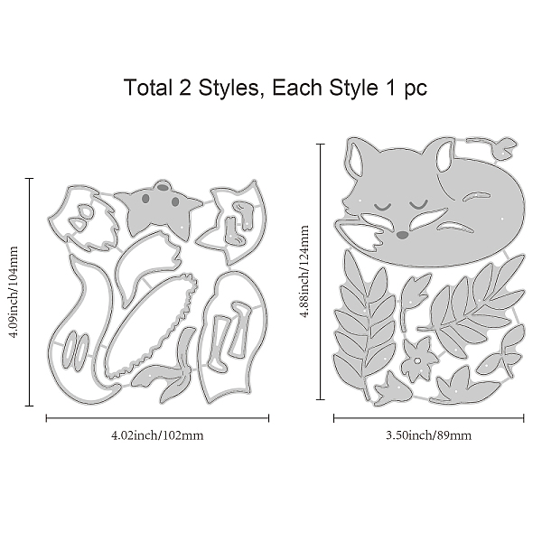 PandaHall GLOBLELAND 2pcs Fox Metal Cutting Dies Leaves Flowers Scarf Carbon Steel Die Cuts Stencil Template Moulds for Scrapbook Embossing...
PandaHall GLOBLELAND 2pcs Fox Metal Cutting Dies Leaves Flowers Scarf Carbon Steel Die Cuts Stencil Template Moulds for Scrapbook Embossing...