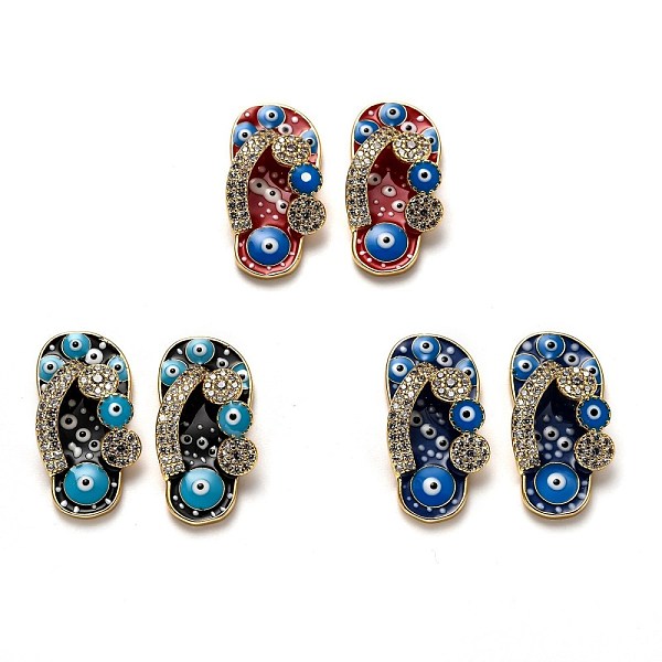 PandaHall Brass Clear Cubic Zirconia Pendants, Long-Lasting Plated, with Enamel, Flip-Flops, Mixed Color, 23.5x12x5.5mm, Hole: 11x2mm..., Multicolor
PandaHall Brass Clear Cubic Zirconia Pendants, Long-Lasting Plated, with Enamel, Flip-Flops, Mixed Color, 23.5x12x5.5mm, Hole: 11x2mm..., Multicolor