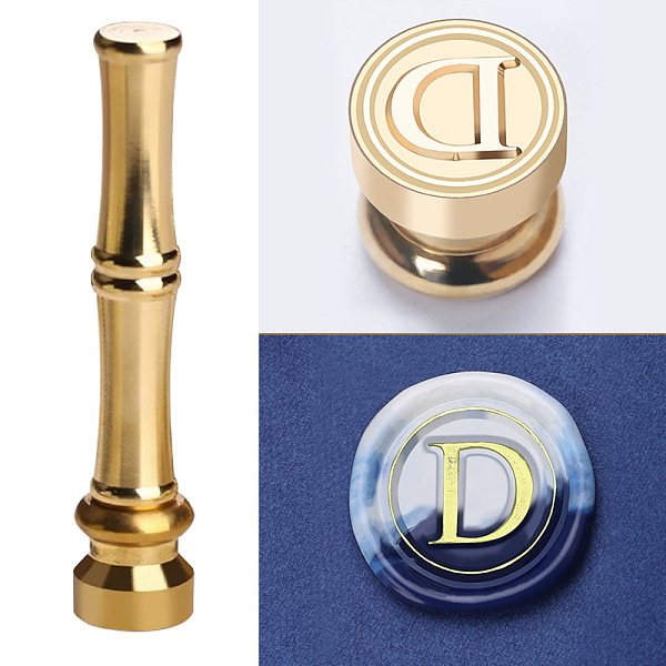 PandaHall Golden Tone Brass Wax Seal Stamp Head with Bamboo Stick Shaped Handle, for Greeting Card Making, Letter D, 74.5x15mm Brass Letter...
PandaHall Golden Tone Brass Wax Seal Stamp Head with Bamboo Stick Shaped Handle, for Greeting Card Making, Letter D, 74.5x15mm Brass Letter...