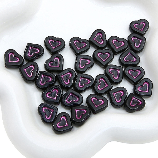 PandaHall Acrylic Beads, Black, Cerise, Heart, 15x13mm, 25pcs/bag Acrylic Heart Black
PandaHall Acrylic Beads, Black, Cerise, Heart, 15x13mm, 25pcs/bag Acrylic Heart Black