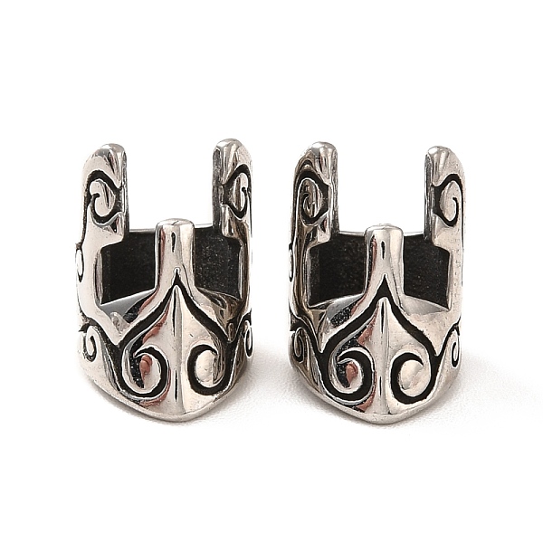 PandaHall 316 Surgical Stainless Steel European Beads, Large Hole Beads, Helmet, Antique Silver, 12.5x8x9mm, Hole: 6mm 316 Surgical...
PandaHall 316 Surgical Stainless Steel European Beads, Large Hole Beads, Helmet, Antique Silver, 12.5x8x9mm, Hole: 6mm 316 Surgical...