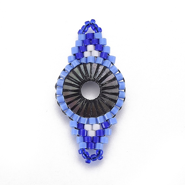 PandaHall MIYUKI & TOHO Handmade Japanese Seed Beads Links, Loom Pattern, Rhombus, Royal Blue, 31~32x15~15.7x1.7~2.1mm, Hole: 1.4~1.8mm...
PandaHall MIYUKI & TOHO Handmade Japanese Seed Beads Links, Loom Pattern, Rhombus, Royal Blue, 31~32x15~15.7x1.7~2.1mm, Hole: 1.4~1.8mm...