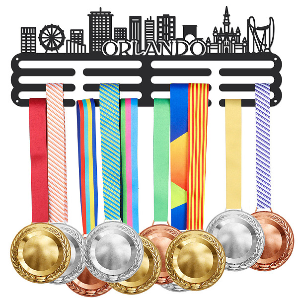 PandaHall Fashion Iron Medal Hanger Holder Display Wall Rack, with Screws, Orlando City Scene, Building Pattern, 150x400mm Iron Building
PandaHall Fashion Iron Medal Hanger Holder Display Wall Rack, with Screws, Orlando City Scene, Building Pattern, 150x400mm Iron Building