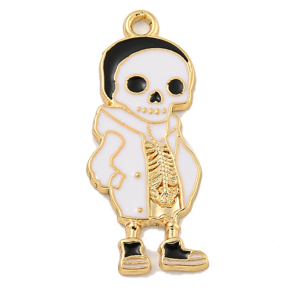 PandaHall Halloween Alloy Enamel Pendants, Golden, Skeleton Charm, White, 31.5x13x1.5mm, Hole: 1.9mm Alloy+Enamel Skeleton White
PandaHall Halloween Alloy Enamel Pendants, Golden, Skeleton Charm, White, 31.5x13x1.5mm, Hole: 1.9mm Alloy+Enamel Skeleton White