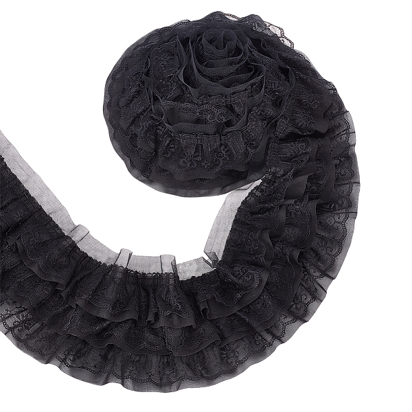 PandaHall BENECREAT 3-Layer Pleated Chiffon Flower Lace Trim, Polyester Ribbon for Jewelry Making, Garment Accessories, Black, 5-1/8 inch...
PandaHall BENECREAT 3-Layer Pleated Chiffon Flower Lace Trim, Polyester Ribbon for Jewelry Making, Garment Accessories, Black, 5-1/8 inch...