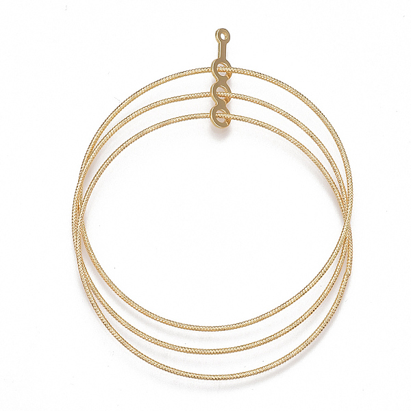 PandaHall Brass Big Pendants, Ring, Nickel Free, Real 18K Gold Plated, 68x50~52x1mm, Hole: 1mm Brass Ring
PandaHall Brass Big Pendants, Ring, Nickel Free, Real 18K Gold Plated, 68x50~52x1mm, Hole: 1mm Brass Ring