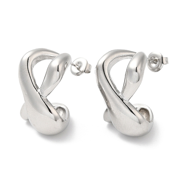 PandaHall 304 Stainless Steel Twist Infinity Stud Earrings, Stainless Steel Color, 23x15.5mm 304 Stainless Steel Infinity
PandaHall 304 Stainless Steel Twist Infinity Stud Earrings, Stainless Steel Color, 23x15.5mm 304 Stainless Steel Infinity