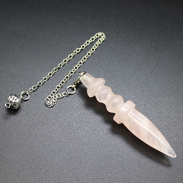 PandaHall Natural Rose Quartz Dowsing Pendulum Big Pendants, Cone Charm, Reiki Wicca Witchcraft Balancing Pointed Pendant Pendulum, 885mm...
PandaHall Natural Rose Quartz Dowsing Pendulum Big Pendants, Cone Charm, Reiki Wicca Witchcraft Balancing Pointed Pendant Pendulum, 885mm...