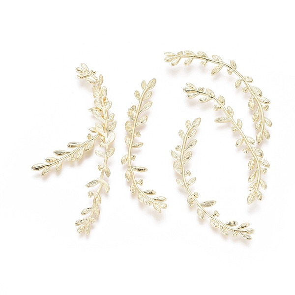PandaHall Brass Cabochons, Leaf, Real 18K Gold Plated, 52~62x8~10x1.5mm Brass Leaf
PandaHall Brass Cabochons, Leaf, Real 18K Gold Plated, 52~62x8~10x1.5mm Brass Leaf