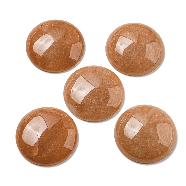 PandaHall Natural Red Aventurine Cabochons, Flat Round, 30x7~8.5mm Red Aventurine Flat Round
PandaHall Natural Red Aventurine Cabochons, Flat Round, 30x7~8.5mm Red Aventurine Flat Round