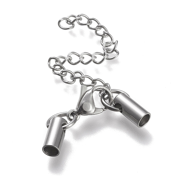 PandaHall 304 Stainless Steel Curb Chain Extender, with Cord Ends and Lobster Claw Clasps, Stainless Steel Color, Chain Extender: 52mm...
PandaHall 304 Stainless Steel Curb Chain Extender, with Cord Ends and Lobster Claw Clasps, Stainless Steel Color, Chain Extender: 52mm...