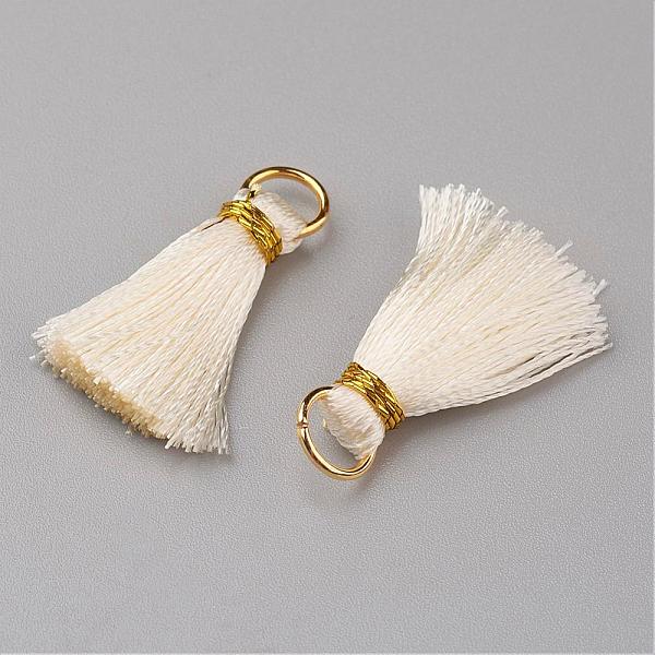 PandaHall Nylon Tassel Pendant Decoration, with Brass Findings, Golden, Beige, 23~27x5mm, Hole: 4mm Nylon Yellow
PandaHall Nylon Tassel Pendant Decoration, with Brass Findings, Golden, Beige, 23~27x5mm, Hole: 4mm Nylon Yellow