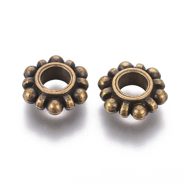 PandaHall Tibetan Style Spacer Beads, Cadmium Free & Nickel Free & Lead Free , Flat Round, Antique Bronze, Size: about 11mm in diameter...
PandaHall Tibetan Style Spacer Beads, Cadmium Free & Nickel Free & Lead Free , Flat Round, Antique Bronze, Size: about 11mm in diameter...