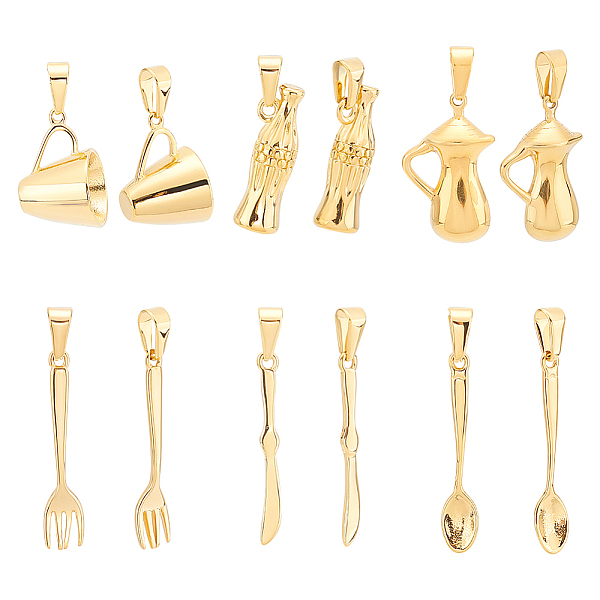 PandaHall UNICRAFTALE 6Pcs 6 Style Golden Mini Tableware Charms 304 Stainless Steel Cup Pendants Bottle Charms Metal Teapot Pendant Fork...
PandaHall UNICRAFTALE 6Pcs 6 Style Golden Mini Tableware Charms 304 Stainless Steel Cup Pendants Bottle Charms Metal Teapot Pendant Fork...