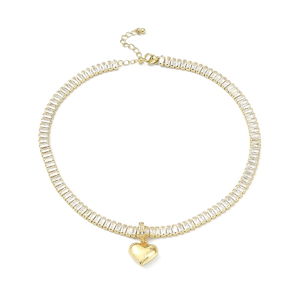PandaHall Brass Heart Charm Bracelets, Cubic Zirconia Tennis Bracelets for Women, Real 18K Gold Plated, 13-1/2 inch(34.2cm) Cubic Zirconia..., Clear
PandaHall Brass Heart Charm Bracelets, Cubic Zirconia Tennis Bracelets for Women, Real 18K Gold Plated, 13-1/2 inch(34.2cm) Cubic Zirconia..., Clear