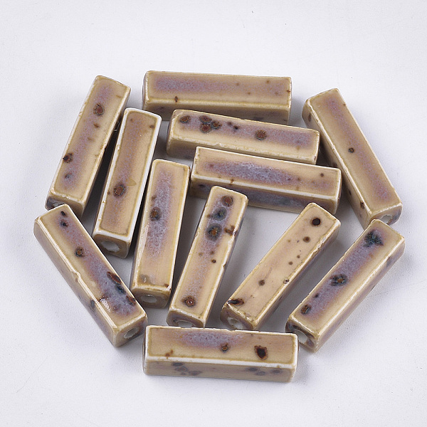 PandaHall Handmade Porcelain Beads, Fancy Antique Glazed Porcelain, Cuboid, Tan, 25~29x7~10x7~10mm, Hole: 2.5~3mm Porcelain Cuboid Orange
PandaHall Handmade Porcelain Beads, Fancy Antique Glazed Porcelain, Cuboid, Tan, 25~29x7~10x7~10mm, Hole: 2.5~3mm Porcelain Cuboid Orange