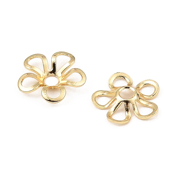 PandaHall Brass Bead Caps, 5-Petal Flower, Light Gold, 9x9x2mm, Hole: 1.8mm Brass
PandaHall Brass Bead Caps, 5-Petal Flower, Light Gold, 9x9x2mm, Hole: 1.8mm Brass