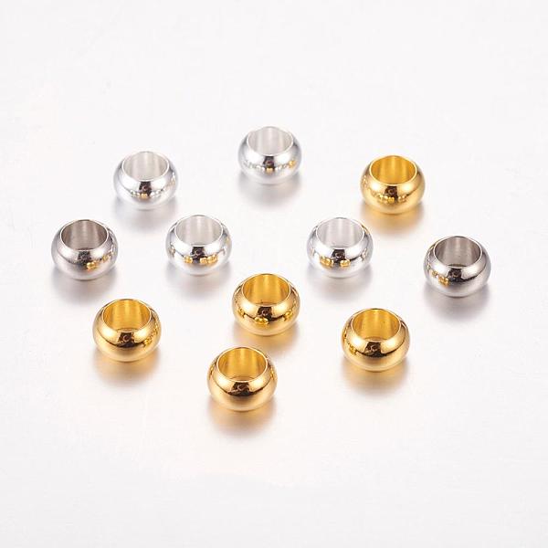 PandaHall Brass European Beads, Large Hole Rondelle Beads, Mixed Color, 7x4mm, Hole: 4.5mm Brass Rondelle
PandaHall Brass European Beads, Large Hole Rondelle Beads, Mixed Color, 7x4mm, Hole: 4.5mm Brass Rondelle