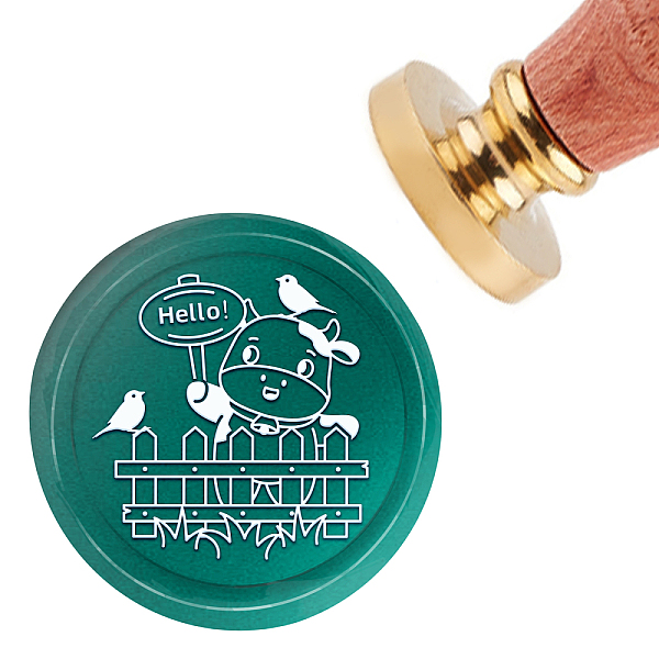 PandaHall Brass Wax Seal Stamp with Handle, for DIY Scrapbooking, Cow Pattern, 3.5x1.18 inch(8.9x3cm) Brass Cattle
PandaHall Brass Wax Seal Stamp with Handle, for DIY Scrapbooking, Cow Pattern, 3.5x1.18 inch(8.9x3cm) Brass Cattle