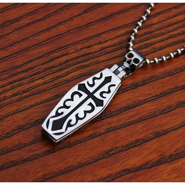 PandaHall Stainless Steel Skull Coffin Urn Ashes Pendant Necklace, Memorial Jewelry for Men Women, Stainless Steel Color, 23.23 inch(59cm)...
PandaHall Stainless Steel Skull Coffin Urn Ashes Pendant Necklace, Memorial Jewelry for Men Women, Stainless Steel Color, 23.23 inch(59cm)...