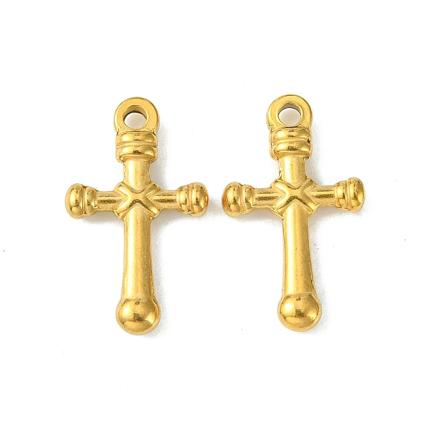 PandaHall 304 Stainless Steel Pendants, Cross Charms, Golden, 22x13x3mm, Hole: 2mm 304 Stainless Steel Cross
PandaHall 304 Stainless Steel Pendants, Cross Charms, Golden, 22x13x3mm, Hole: 2mm 304 Stainless Steel Cross
