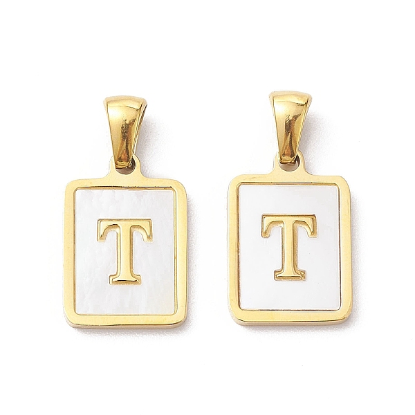 PandaHall Ion Plating(IP) 304 Stainless Steel Pave Shell Pendants, Rectangle Charm, Real 18K Gold Plated, Letter T, 17.5x12x1.5mm, Hole...
PandaHall Ion Plating(IP) 304 Stainless Steel Pave Shell Pendants, Rectangle Charm, Real 18K Gold Plated, Letter T, 17.5x12x1.5mm, Hole...
