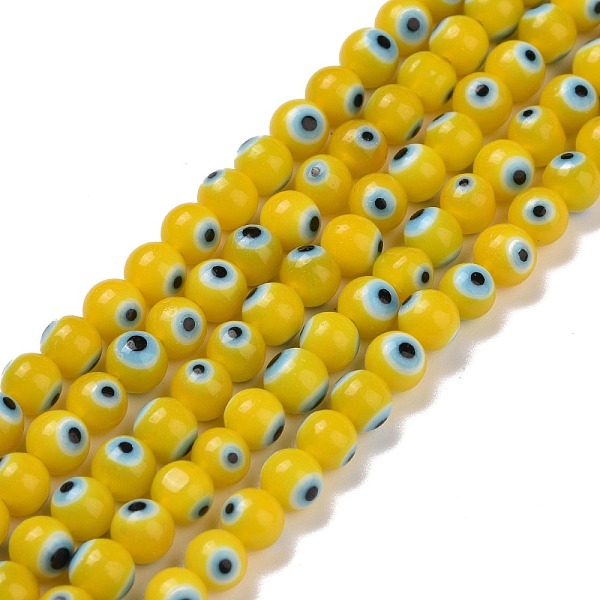 PandaHall Handmade Evil Eye Lampwork Round Bead Strands, Yellow, 4mm, Hole: 1mm, about 100pcs/strand, 14.56 inch Lampwork Evil Eye Yellow
PandaHall Handmade Evil Eye Lampwork Round Bead Strands, Yellow, 4mm, Hole: 1mm, about 100pcs/strand, 14.56 inch Lampwork Evil Eye Yellow
